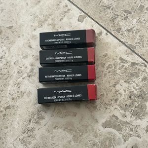 4 LIPSTICKS BY MAC